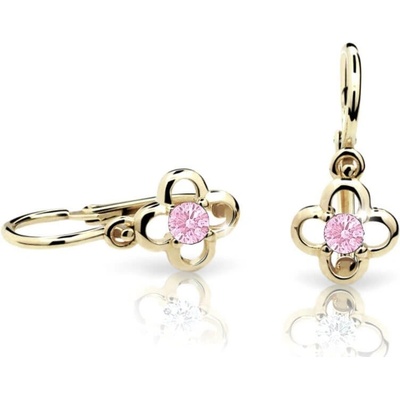 Cutie Jewellery zlaté detské náušnice C1944-10-X-1 ružová