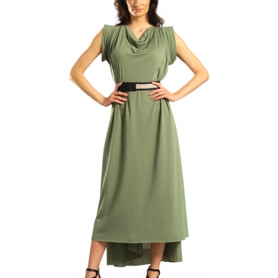 Khaki dlouhé šaty Kea nanoSPACE by LADA