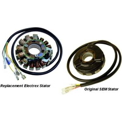 ELECTREX vinutí alternátoru (stator) se světly KTM 400/600/620 83-99(LC4), HUSABERG do 99, HUSQVARNA TE410/510