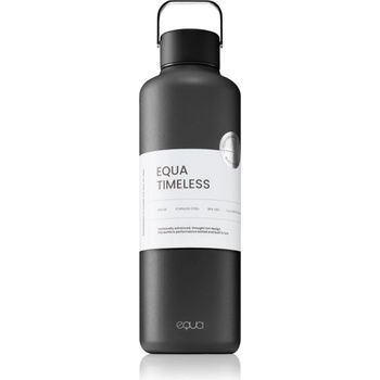 EQUA Timeless неръждаема бутилка за вода боя Dark 1000ml