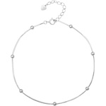 Silenti Jewelry Сребърна гривна за крак "Невинност