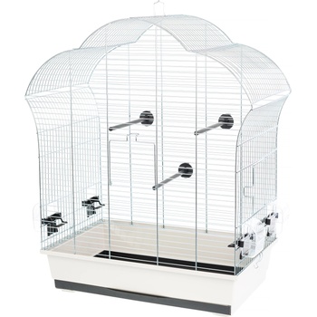 INTER-ZOO Pet Products Клетка за птици LAURA III хром 60, 5 x 34 x 71, 5 cm СВЕТЛО СИВА