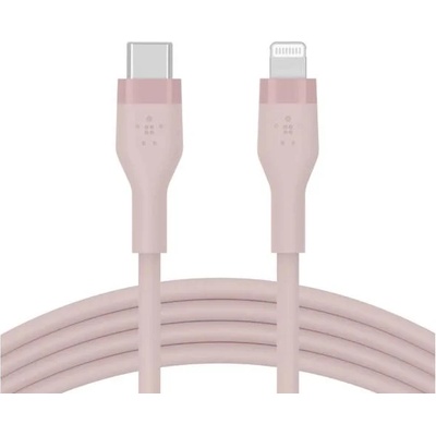 Belkin BOOST CHARGE Silicone cable USB-C to Lightning - 3M - Pink (CAA009bt3MPK)