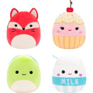 Jazwares Micromallows 4Pack - Лисица, Костенурка, Мляко, Торта (SQMM0007)