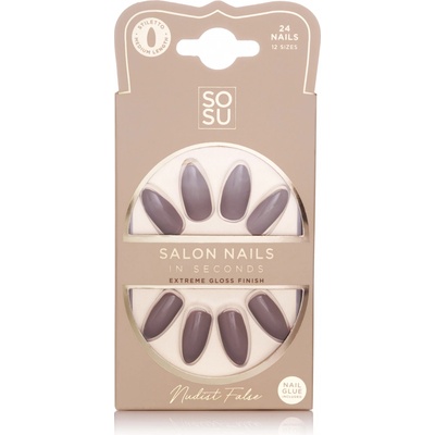 SOSU Cosmetics Umělé nehty Nudist 24 ks
