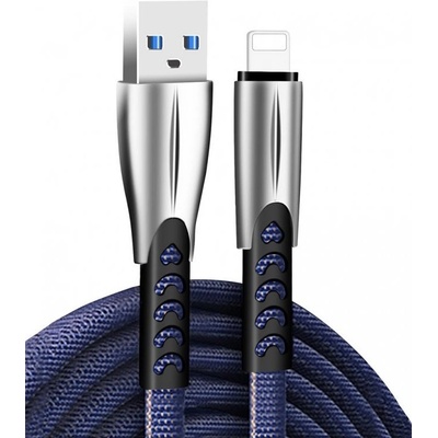 ColorWay CW-CBUL010-BL USB Apple Lightning (zink alloy), 2.4A, 1m, modrý