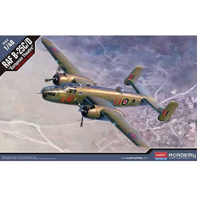 Academy RAF B-25C/D European Theatre Model Kit letadlo 12339 1:48