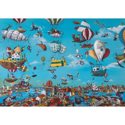 KS Games - Puzzle Flying Above the City - 1 500 piese