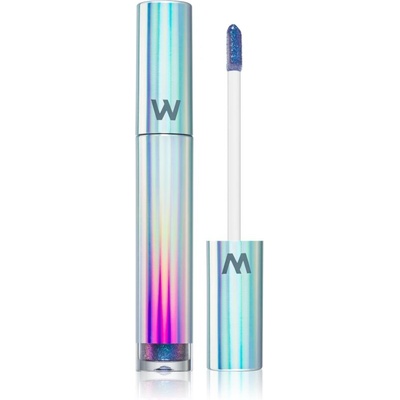 WONDERSKIN Wonder Blading Top Gloss блясък за устни с блясък Blue Glitter 4ml