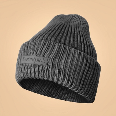 BeastPink Zimná čiapka beanie Silver Black