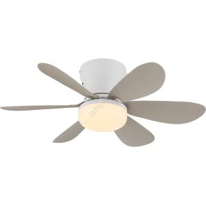 GLOBO 03625SA-LED Димируем таванен вентилатор DELORES LED/5W/230V 2700-6500K бежов + с дистанционно управление (GL8890)