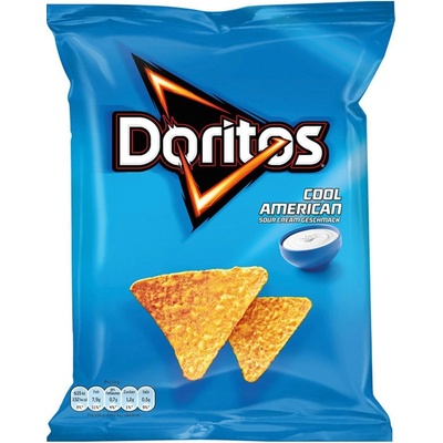Doritos Cool American kukuřičné tortillové chipsy s příchutí zakysané smetany 272 g