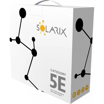 Solarix SXKD-5E-UTP-PE-100m CAT5E, 100m, černý