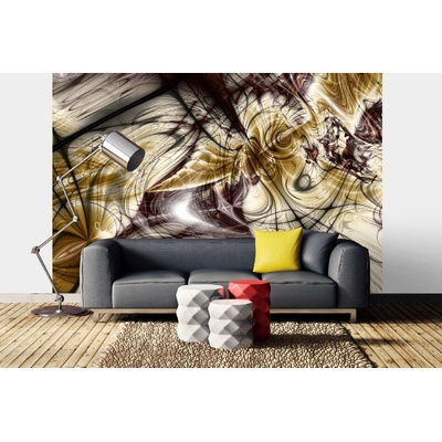 DIMEX ART Самозалепваща се флизелинова фототапета футуристични вълни 375 x 250 см