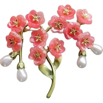 Amparo Miranda Brošňa Flower X2261 ružova