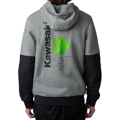 Fox KAWASAKI Fox ZIP HOOD Heather Graphite