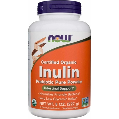 Now Prebiotic BIO Inulin prebiotická vláknina 227 g