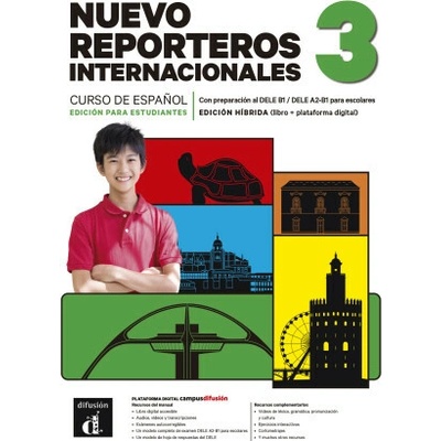 Nuevo Reporteros internacionales 3 (B1) – Edición híbrida Libro del alumno + Campus (12 meses)