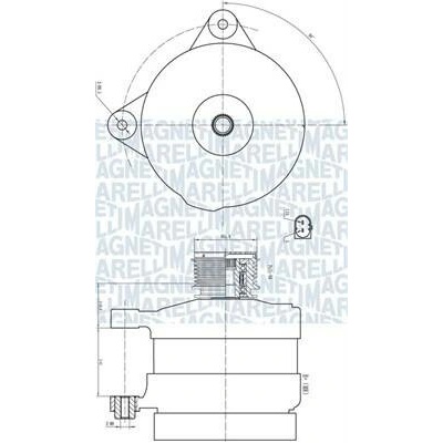 Alternátor MAGNETI MARELLI 063732188010