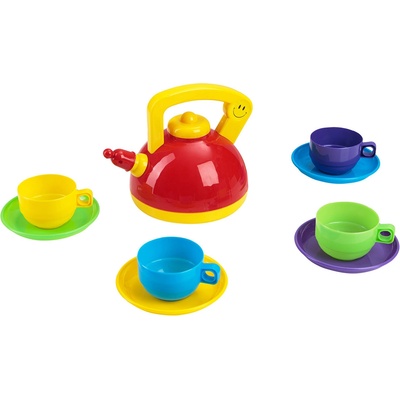Bamsic КОМПЛЕКТ ДЕТСКИ ЧАЙНИК С 4 ЧАШИ В МРЕЖА