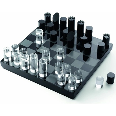 Šach YAP 28 cm, čierny, sklo, Philippi