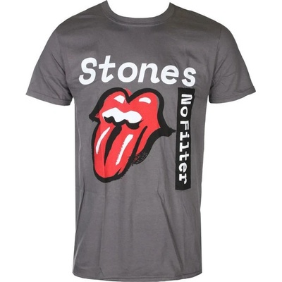 Metal ROCK OFF Rolling Stones No Filter Text černá
