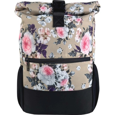 Tapple Černo-hnědošedý s květinami Bellinda 30 l