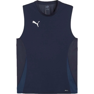 Puma TEAMGOAL SLEEVELESS JERSEY tmavo modrá biela