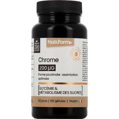 Nat&Form Хром (пиколинат) 200 g 60 капсули | Nat&Form (028463 (NUTR_CHR))