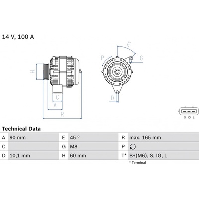 generátor BOSCH 0 986 084 390