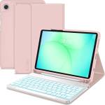 Tech-Protect sc pen + КЛАВИАТУРА galaxy tab a9 / a11 8.7 x110 / x115 / x133 / x135 РОЗОВ (5906302335015)