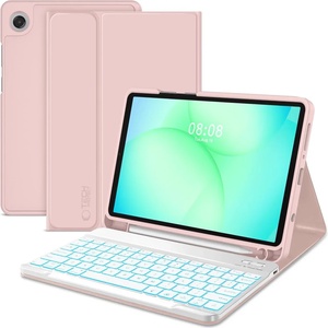 Tech-Protect sc pen + КЛАВИАТУРА galaxy tab a9 / a11 8.7 x110 / x115 / x133 / x135 РОЗОВ (5906302335015)