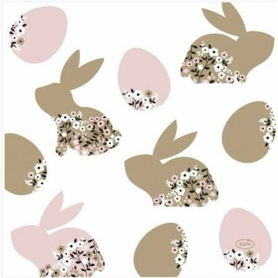 Blooming Ubrousky Bunny 33x33cm 20 ks
