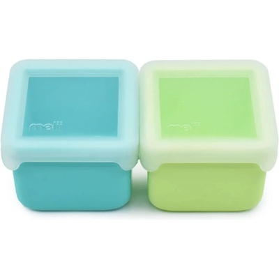 Melii Силиконови контейнери Melii - 2 броя, Blue/Lime (ML23310)