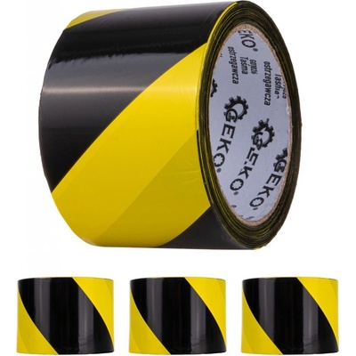 Geko Výstražná páska 100 m x 70 mm žluto-černá
