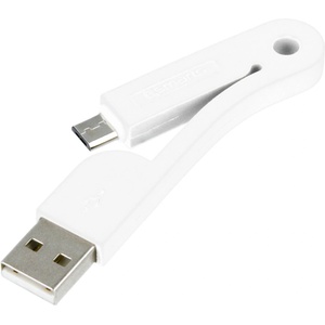 4smarts Компактен сгъваем microUSB кабел за мобилни устройства с microUSB вход - 4smarts FoldLink Micro-USB Mini Cable (бял)
