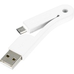 4smarts Компактен сгъваем microUSB кабел за мобилни устройства с microUSB вход - 4smarts FoldLink Micro-USB Mini Cable (бял)