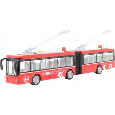 Lamps Trolejbus kloubový červený na baterie