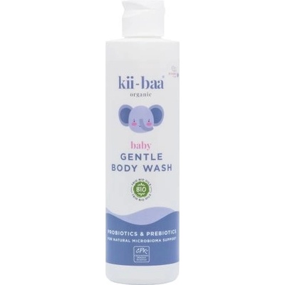 kii-baa organic Baby Gentle Body Wash umývacia emulzia s probiotikami a prebiotikami pre deti od narodenia 250 ml