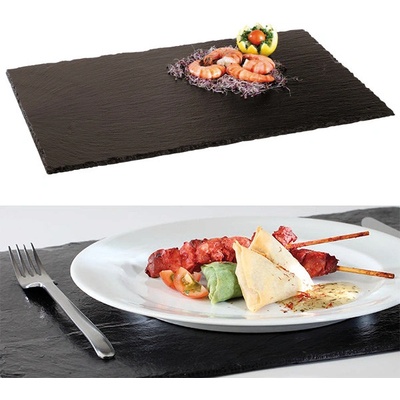 Paderno Servírovací deska a podnos z přírodní břidlice GN 1/3 32,5x17,5cm
