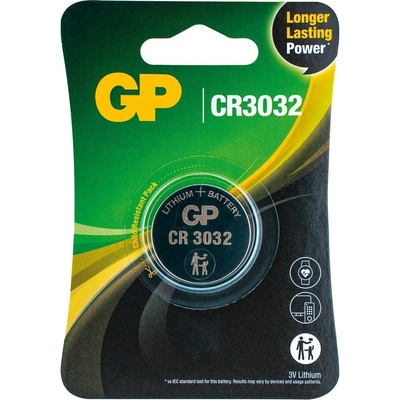 GP Batteries Батерия литиева gp cr3032, 3v, 1бр. в блистер (0603032c1)