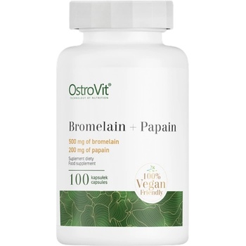 Image 1 of OstroVit Bromelain + Papain Enzymes [100 капсули]
