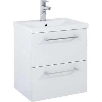 Roca Шкаф Unik Roma Compact Plus, бял гланц, 515 x 395 mm с 2 чекмеджета и умивалник (A852472806)