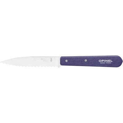 Opinel nôž Les Essentiels N°113 so zúbkovaným ostrím 10 cm fialový 003120