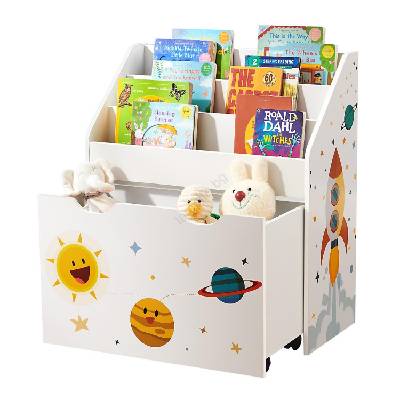 Детска библиотека anet с чекмедже, бяла (ez0017)