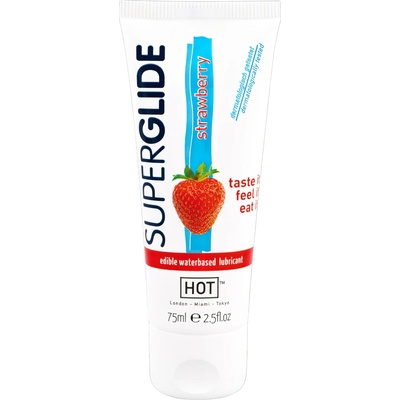 HOT Superglide Ягода - ядлив лубрикант (75 мл)