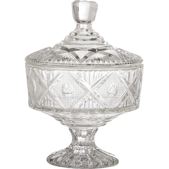 Bloomingville Кухненски контейнер Ninya стъклен на крака 18 см (82056451)