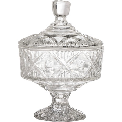 Bloomingville Кухненски контейнер Ninya стъклен на крака 18 см (82056451)