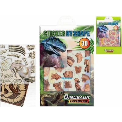 3D nálepky s dinosauřími motivy