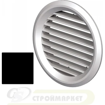 VENTS РЕШЕТКА mv 125bvs ф125/ф160 ЧЕРНА